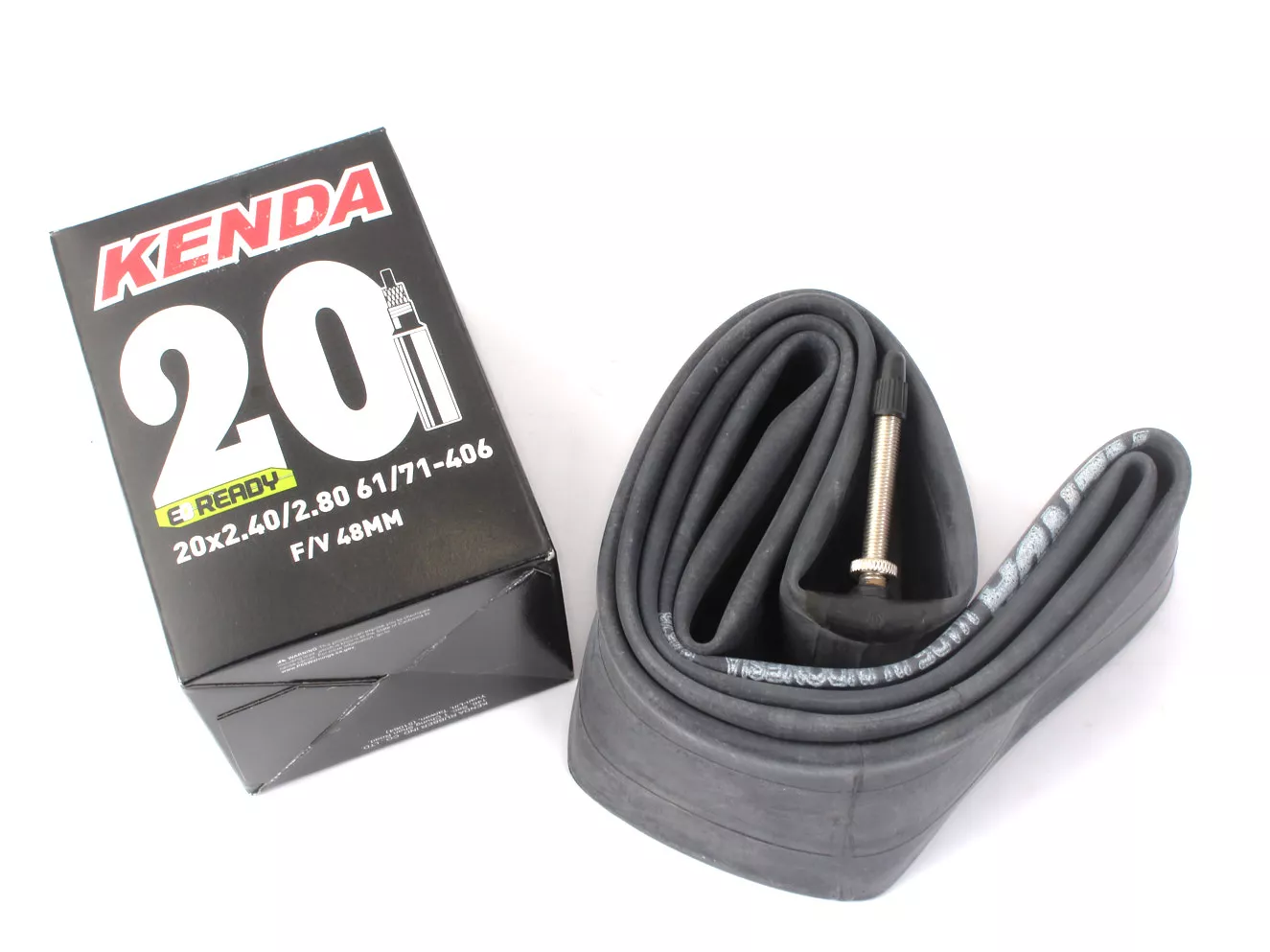 Bicycle inner tube KENDA 20 x 2.4 -2.8 inch PLUS FV